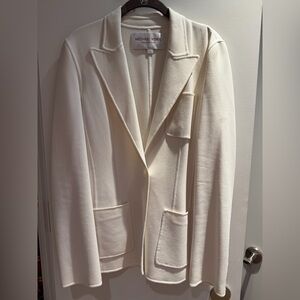 Michael Kors Collection Off White Light White Blazer